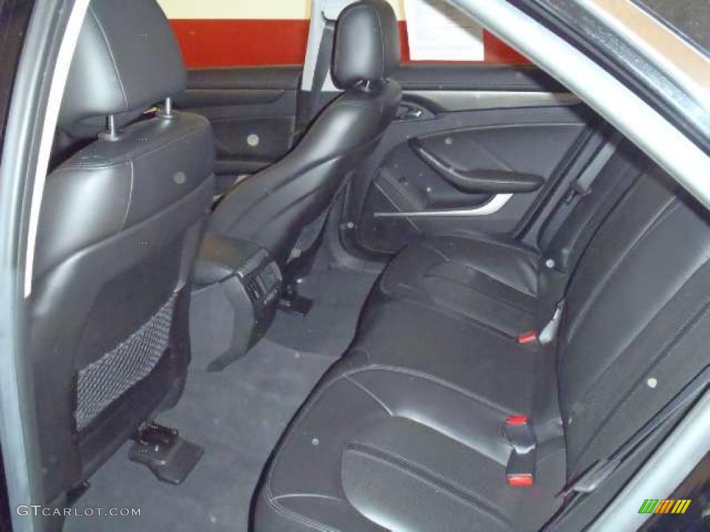 Ebony Interior 2008 Cadillac CTS Sedan Photo #47223194