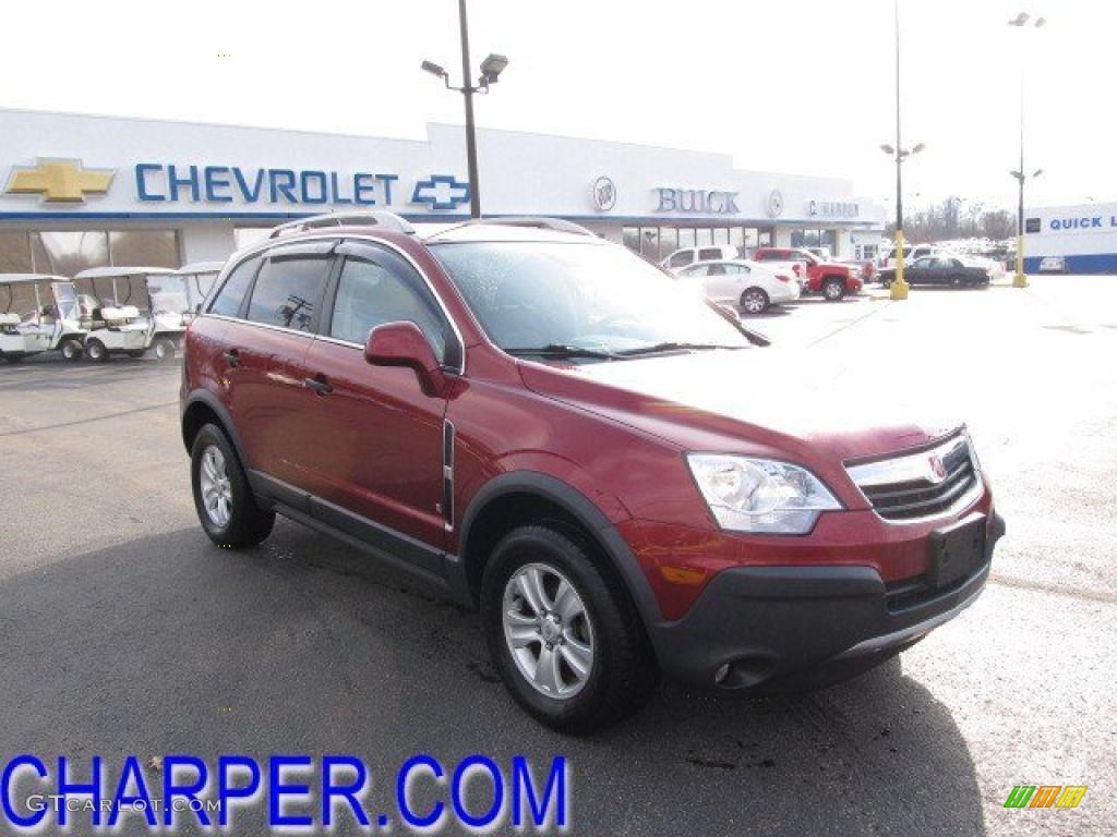 2009 VUE XE V6 AWD - Ruby Red / Gray photo #1