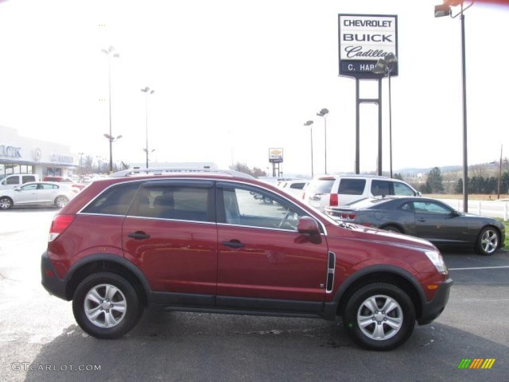 2009 VUE XE V6 AWD - Ruby Red / Gray photo #2