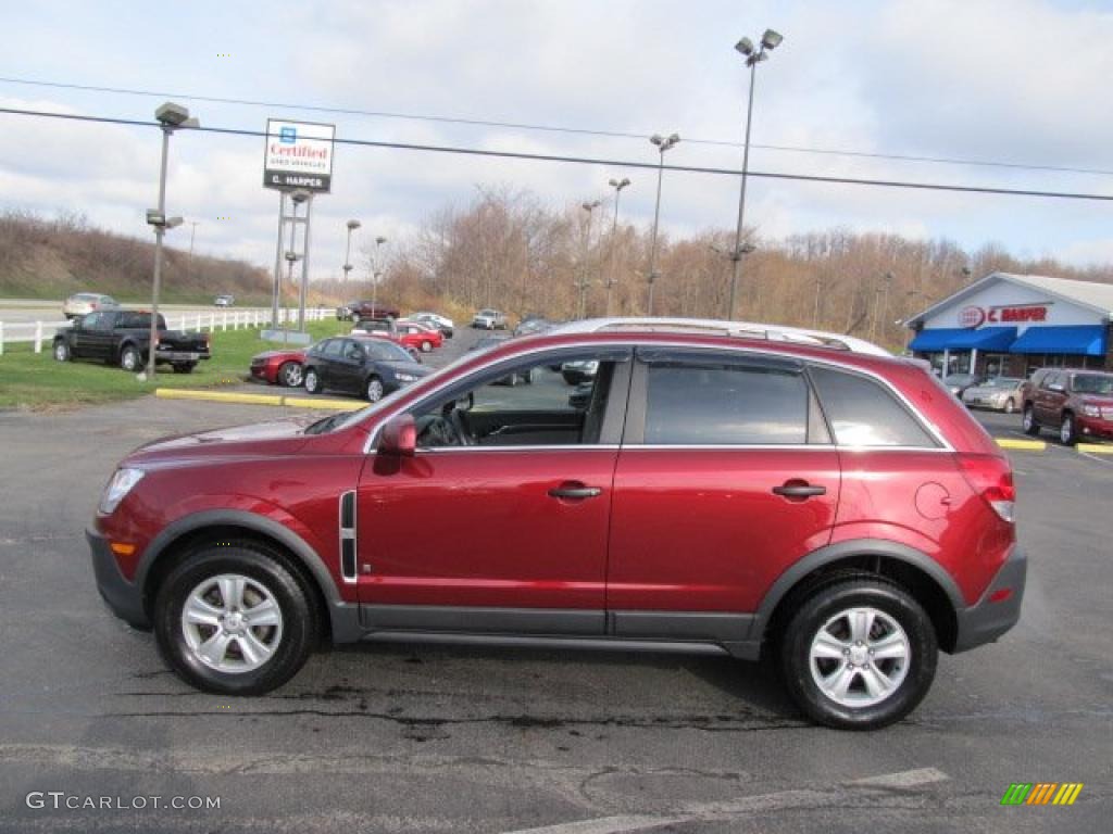 2009 VUE XE V6 AWD - Ruby Red / Gray photo #6