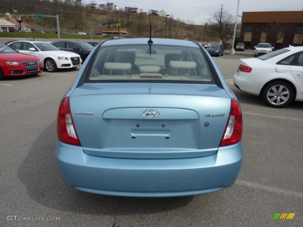 Ice Blue 2010 Hyundai Accent GLS 4 Door Exterior Photo #47224562