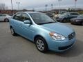 Ice Blue 2010 Hyundai Accent GLS 4 Door Exterior