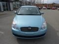 Ice Blue 2010 Hyundai Accent GLS 4 Door Exterior