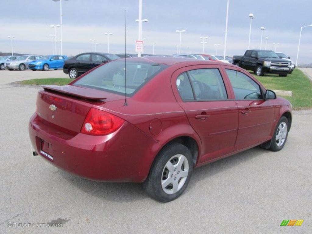 2007 Cobalt LT Sedan - Sport Red Tint Coat / Gray photo #12