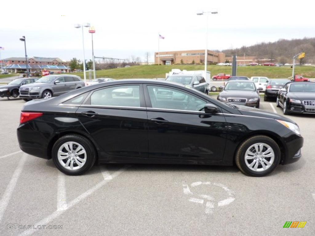 Midnight Black 2011 Hyundai Sonata GLS Exterior Photo #47225177