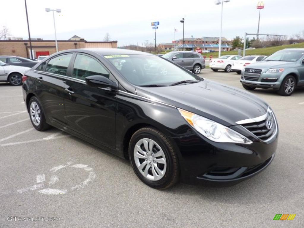 Midnight Black 2011 Hyundai Sonata GLS Exterior Photo #47225192