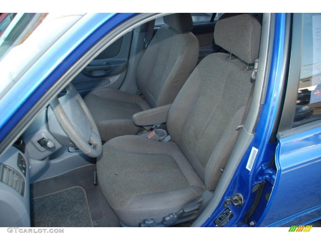2002 Accent GL Sedan - Coastal Blue / Gray photo #12