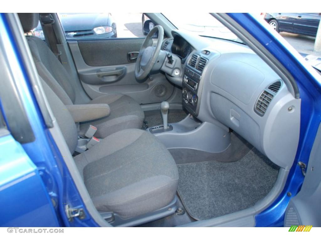 2002 Accent GL Sedan - Coastal Blue / Gray photo #15