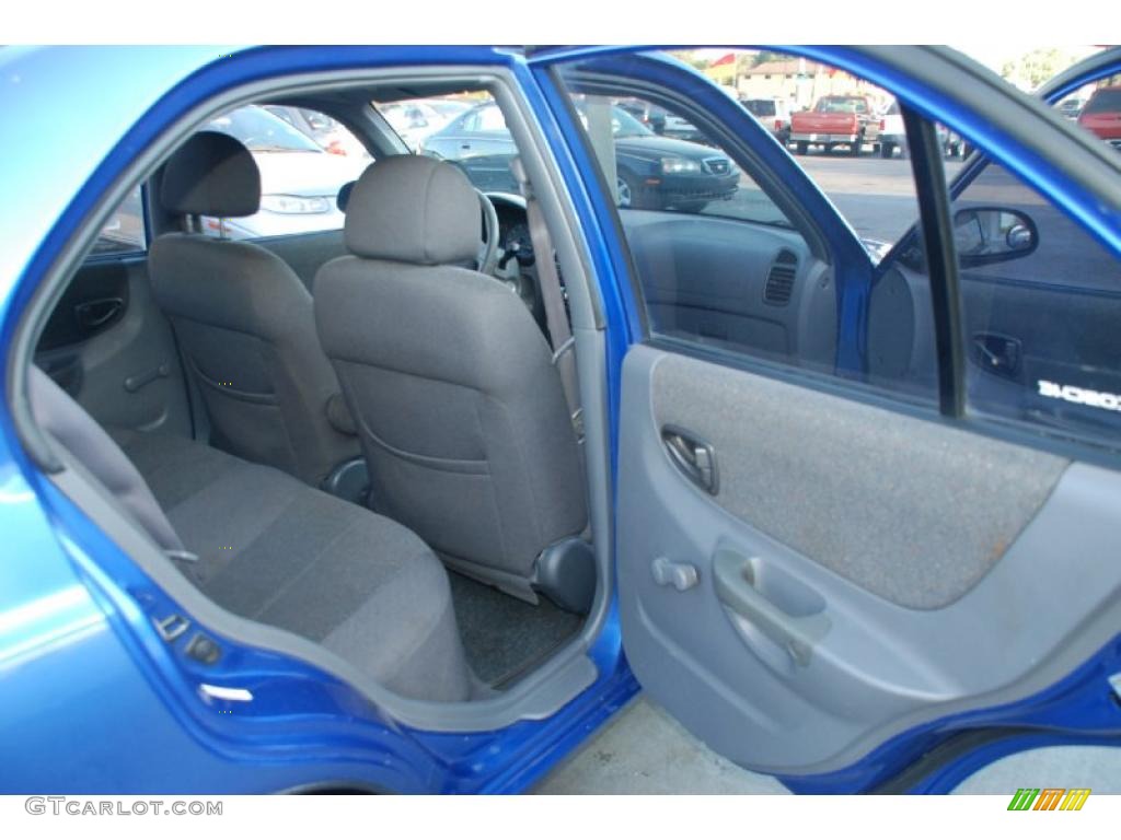 2002 Accent GL Sedan - Coastal Blue / Gray photo #17
