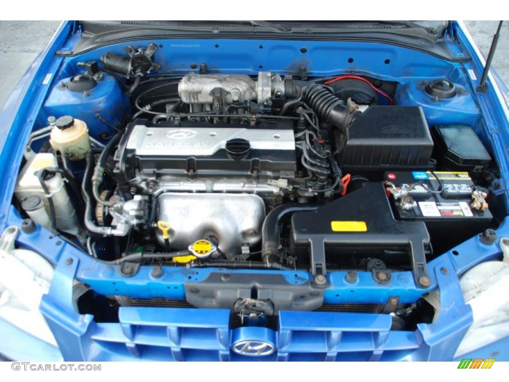 2002 Hyundai Accent GL Sedan 1.6 Liter DOHC 16-Valve 4 Cylinder Engine Photo #47226983