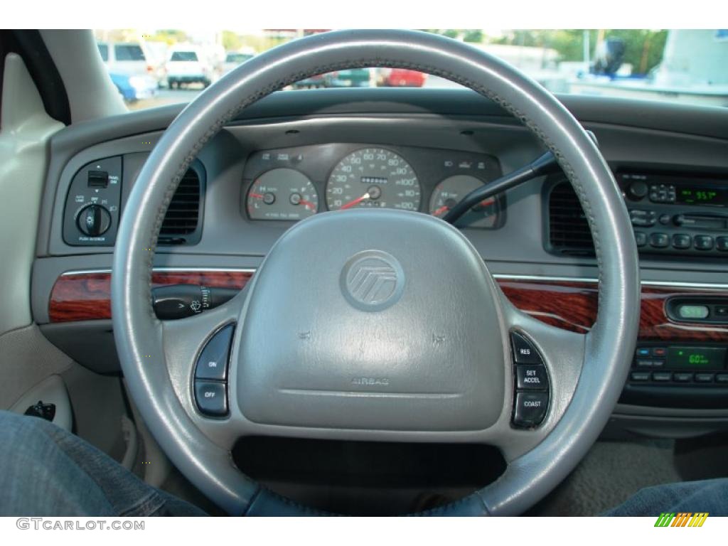 2000 Mercury Grand Marquis LS Light Graphite Steering Wheel Photo #47227214