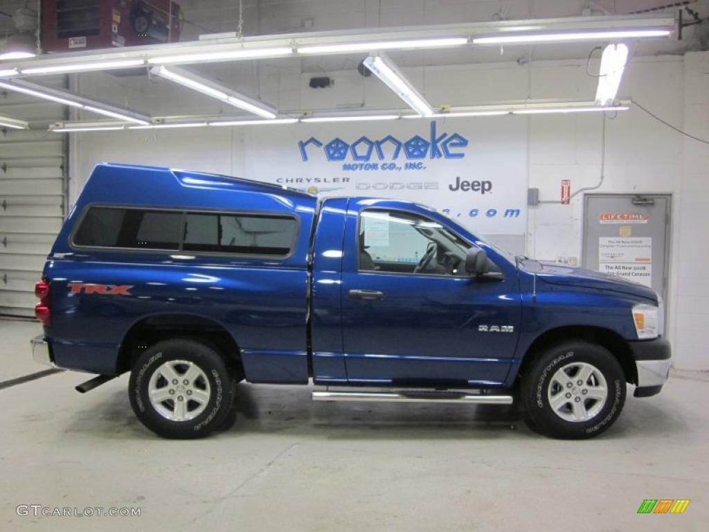 2008 Ram 1500 TRX Regular Cab - Electric Blue Pearl / Medium Slate Gray photo #2