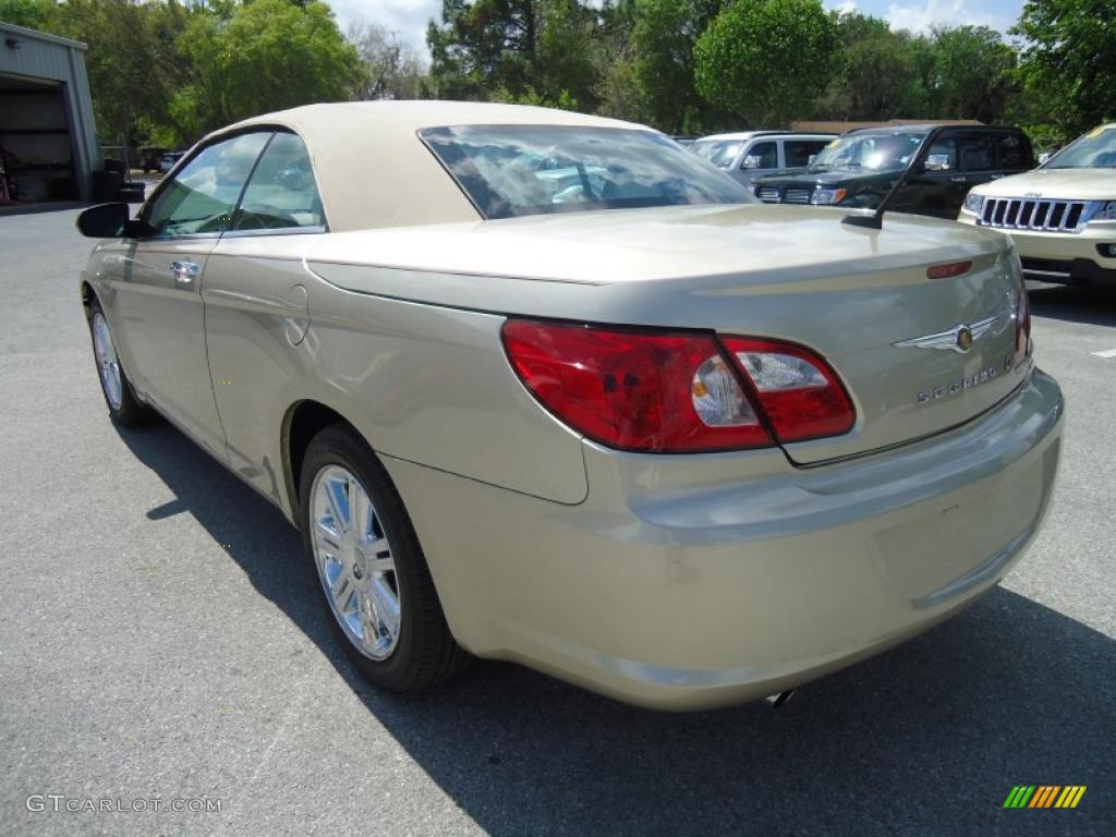 Linen Gold Metallic 2008 Chrysler Sebring Limited Convertible Exterior Photo #47228423