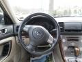 Warm Ivory 2008 Subaru Outback 2.5i Limited Wagon Steering Wheel