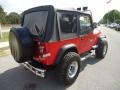 1992 Radiant Fire Red Jeep Wrangler S 4x4  photo #8