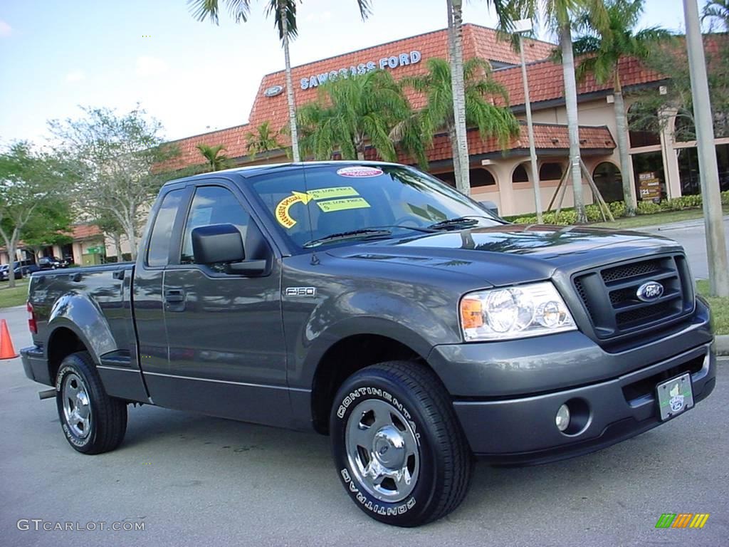 2006 F150 STX Regular Cab Flareside - Dark Shadow Grey Metallic / Medium/Dark Flint photo #1