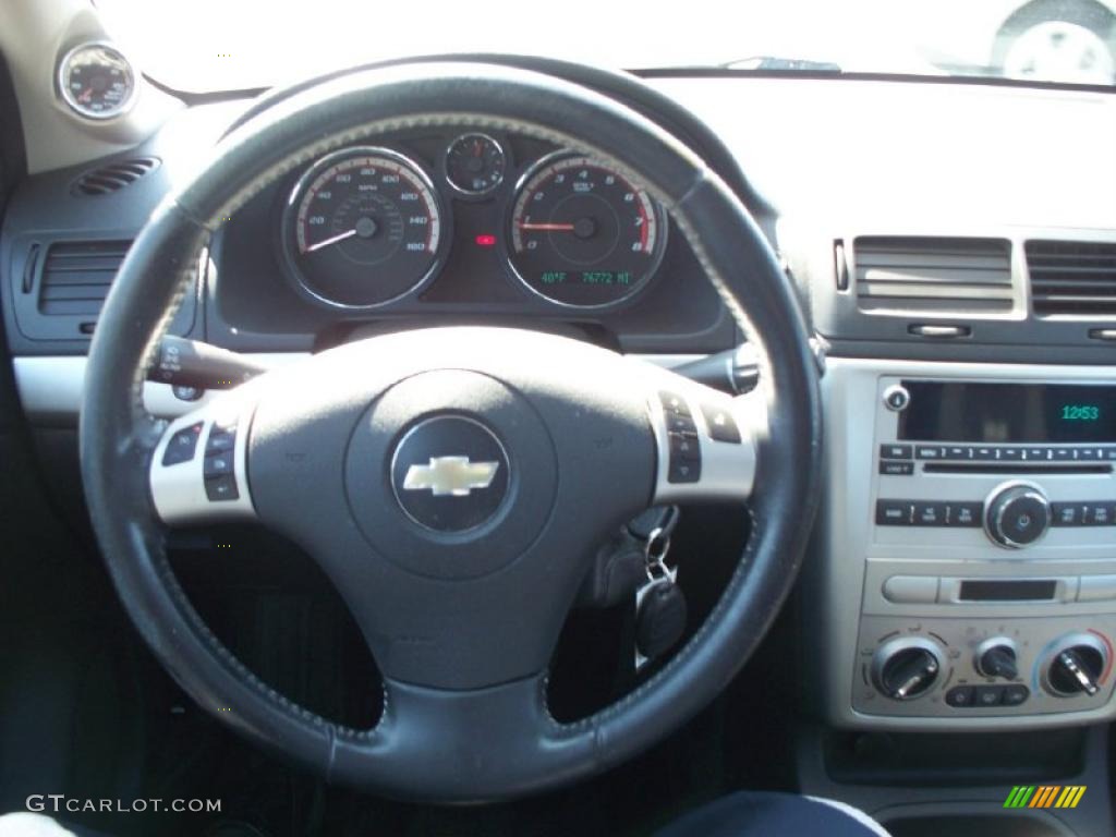 2007 Chevrolet Cobalt SS Supercharged Coupe Ebony Steering Wheel Photo #47229788
