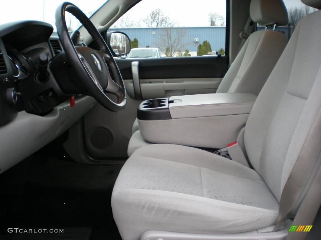 Light Titanium/Ebony Black Interior 2007 Chevrolet Silverado 1500 LT Extended Cab 4x4 Photo #47230022