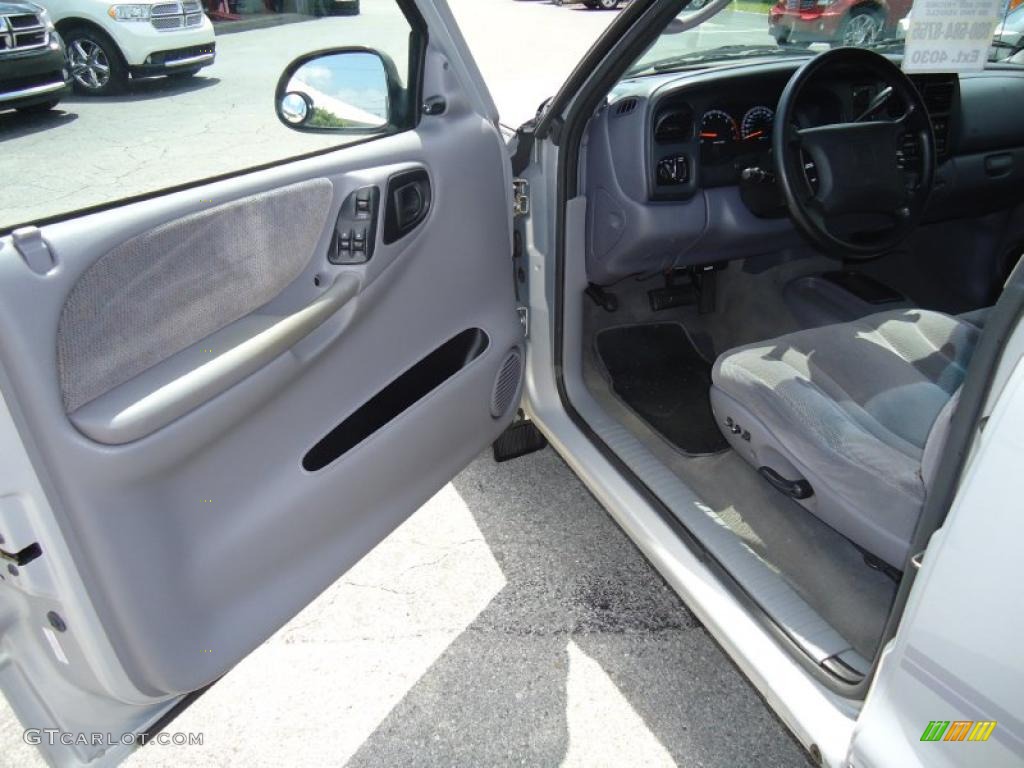 2000 Dakota SLT Extended Cab - Light Driftwood Satin Glow / Mist Gray photo #4