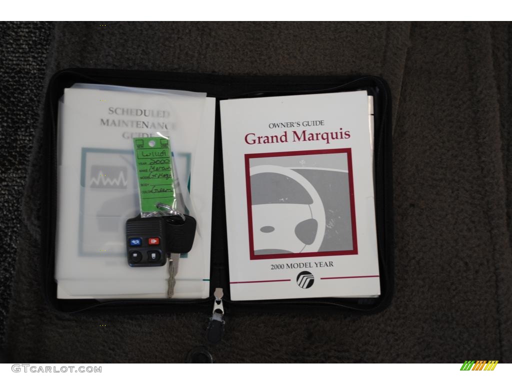 2000 Grand Marquis GS - Spruce Green Metallic / Medium Parchment photo #42