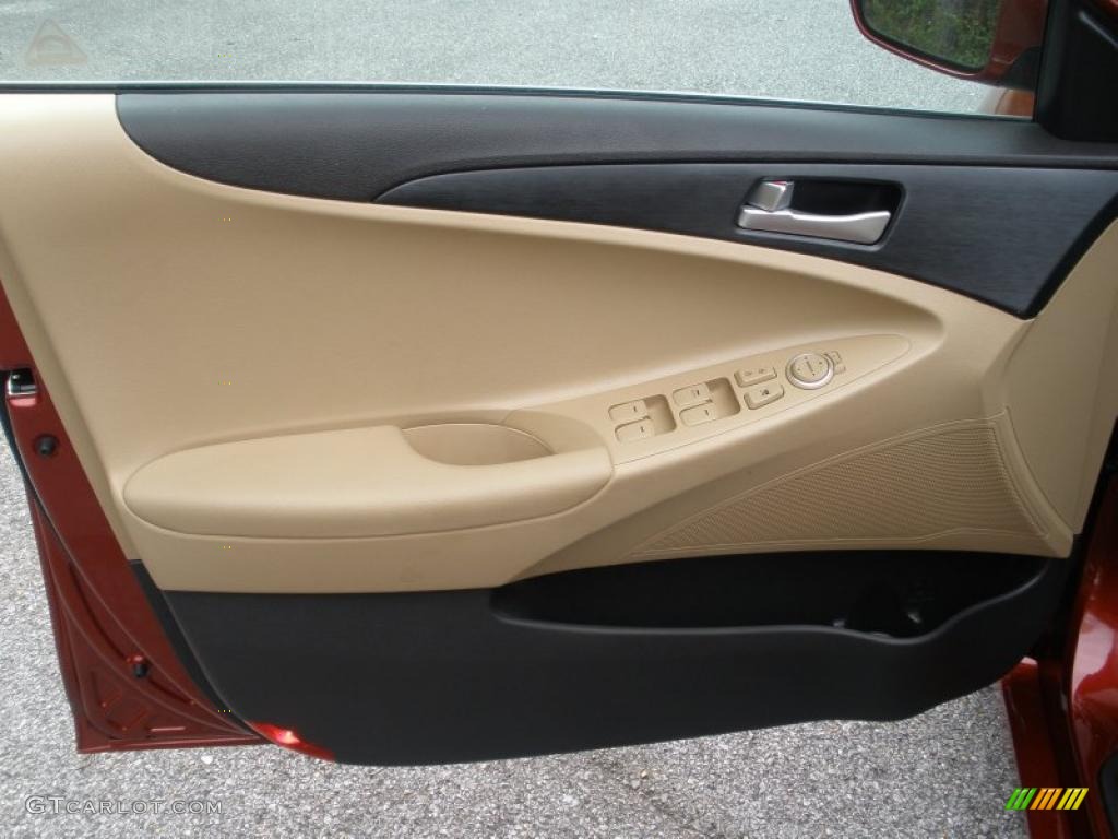 2011 Hyundai Sonata GLS Camel Door Panel Photo #47232143