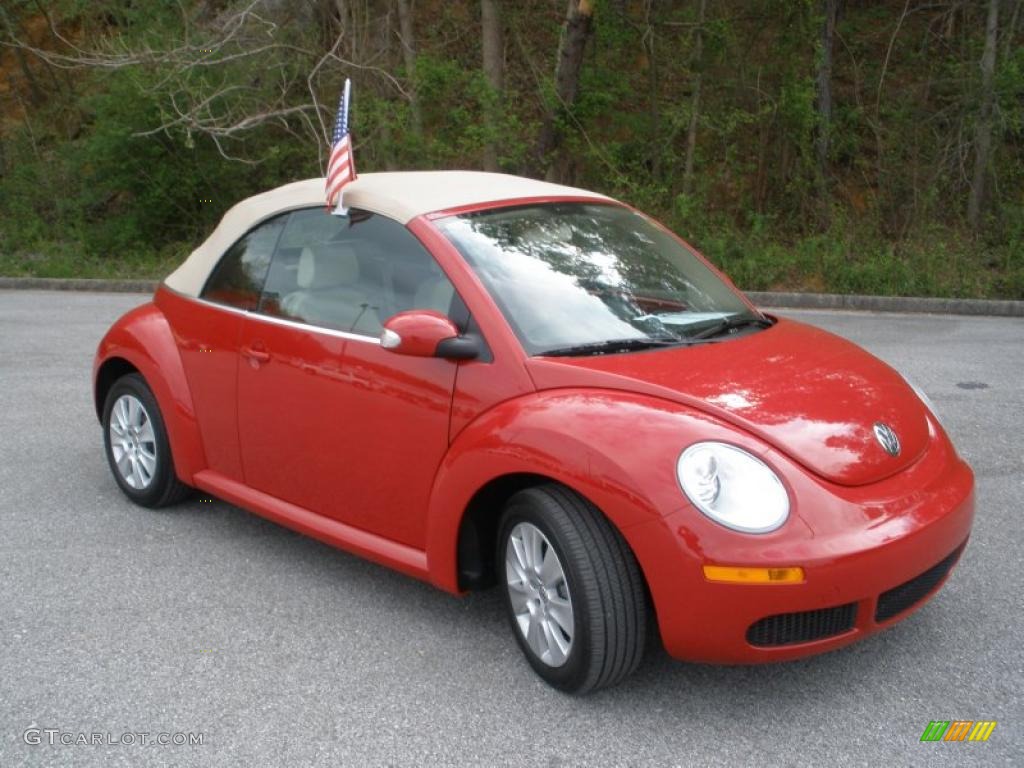 Salsa Red 2008 Volkswagen New Beetle S Convertible Exterior Photo #47232359