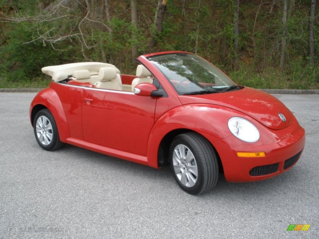 Salsa Red 2008 Volkswagen New Beetle S Convertible Exterior Photo #47232374