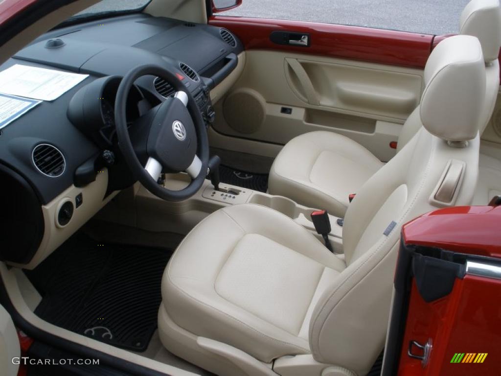 Cream Beige Interior 2008 Volkswagen New Beetle S Convertible Photo #47232563