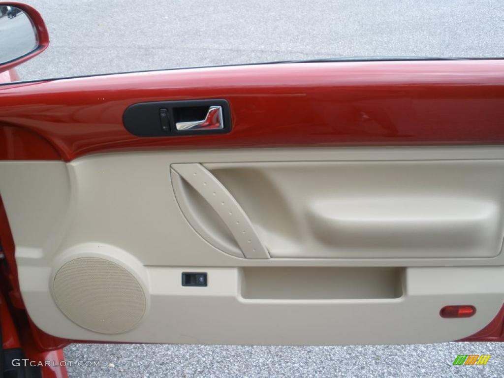 2008 Volkswagen New Beetle S Convertible Cream Beige Door Panel Photo #47232644