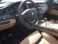 Saddle/Black Nappa Leather Interior Photo for 2009 BMW 7 Series #47232911