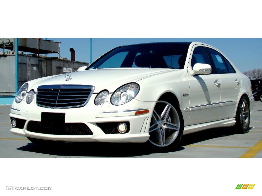 2008 E 63 AMG Sedan - Arctic White / Black photo #1