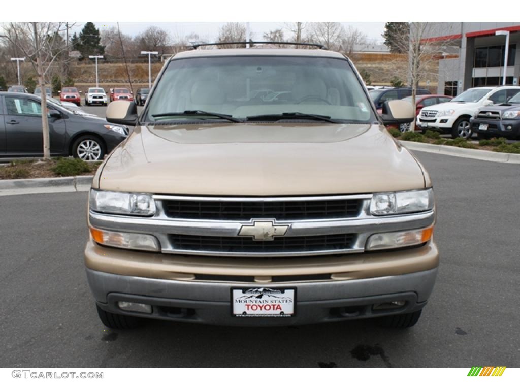 2001 Suburban 1500 LT 4x4 - Sunset Gold Metallic / Tan photo #6