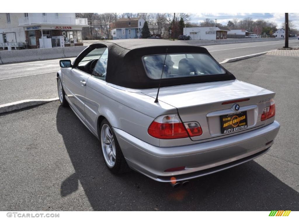 2002 3 Series 330i Convertible - Titanium Silver Metallic / Grey photo #3