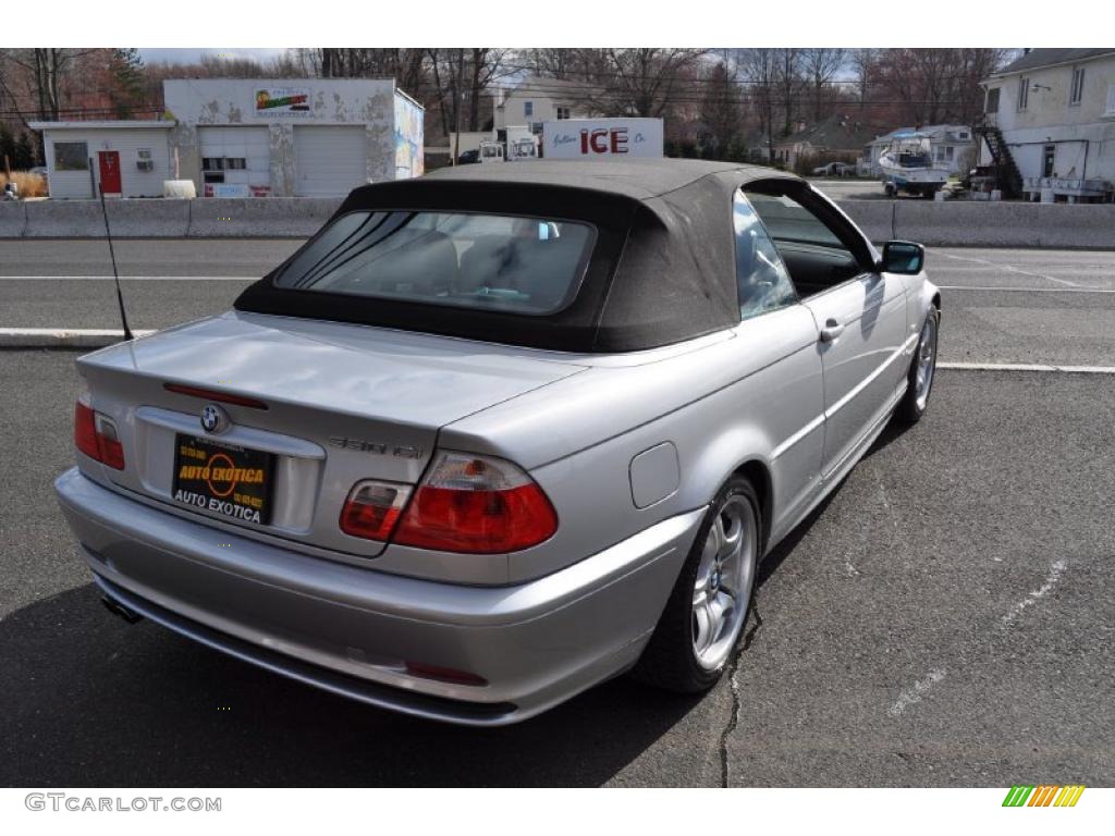 2002 3 Series 330i Convertible - Titanium Silver Metallic / Grey photo #4
