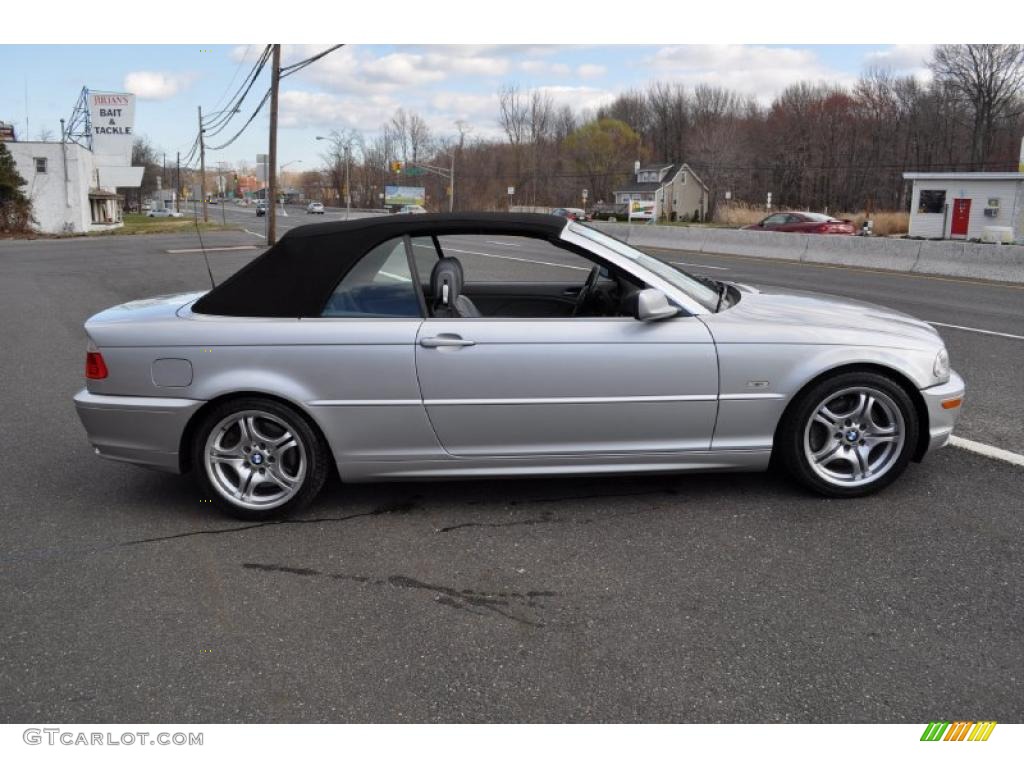 2002 3 Series 330i Convertible - Titanium Silver Metallic / Grey photo #29