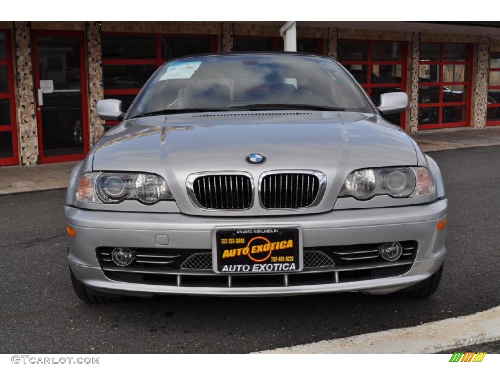2002 3 Series 330i Convertible - Titanium Silver Metallic / Grey photo #30