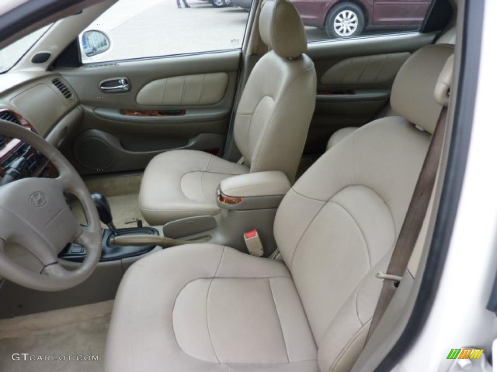 Beige Interior 2001 Hyundai Sonata GLS V6 Photo #47237621