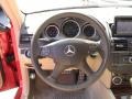 Almond/Mocha 2010 Mercedes-Benz C 300 Sport 4Matic Steering Wheel