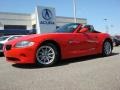 2005 Bright Red BMW Z4 2.5i Roadster  photo #2