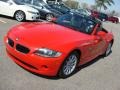 2005 Bright Red BMW Z4 2.5i Roadster  photo #8