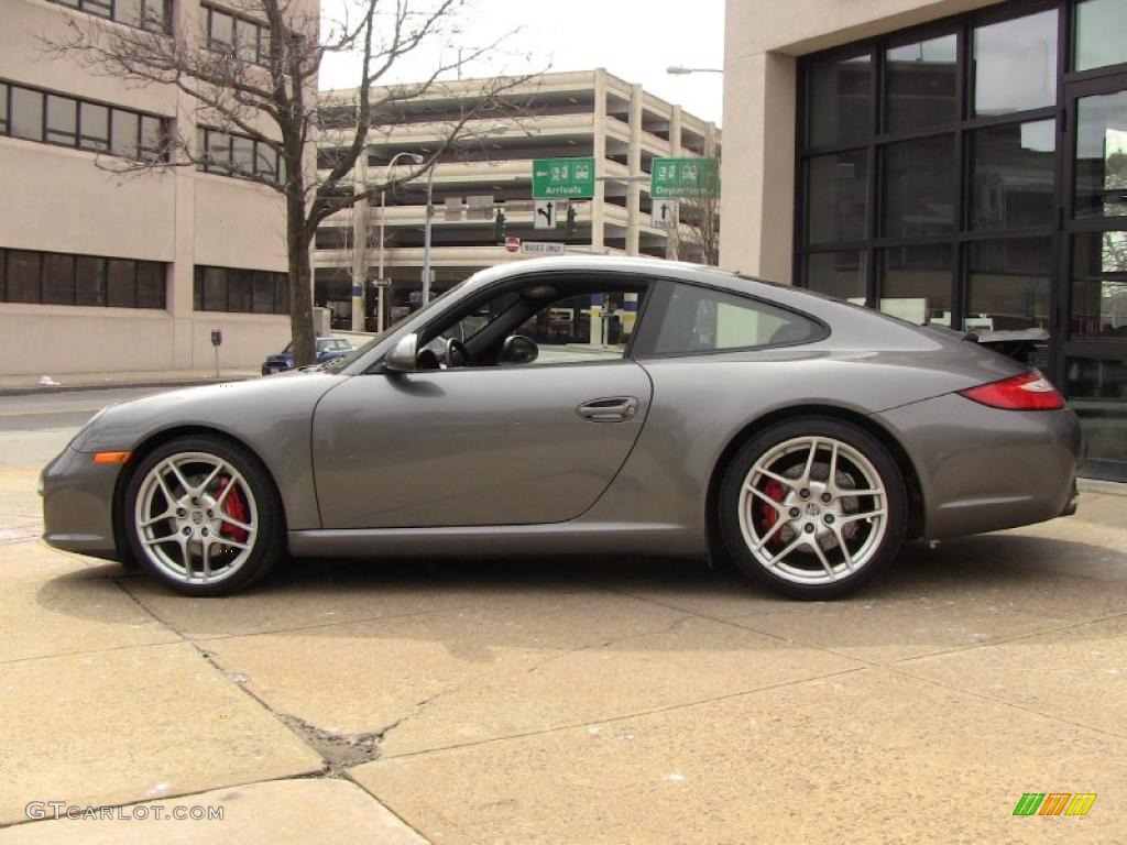 Meteor Grey Metallic 2009 Porsche 911 Carrera S Coupe Exterior Photo #47239598
