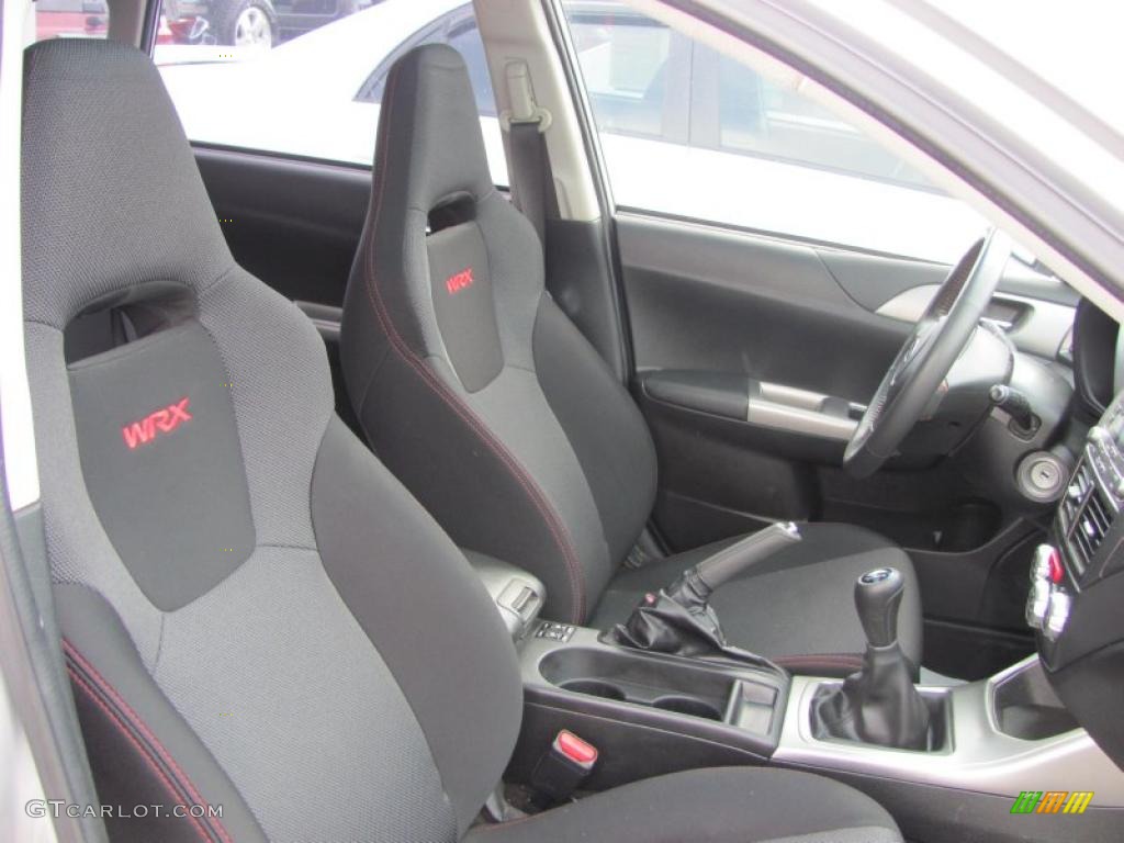 Carbon Black Interior 2009 Subaru Impreza WRX Wagon Photo #47239688