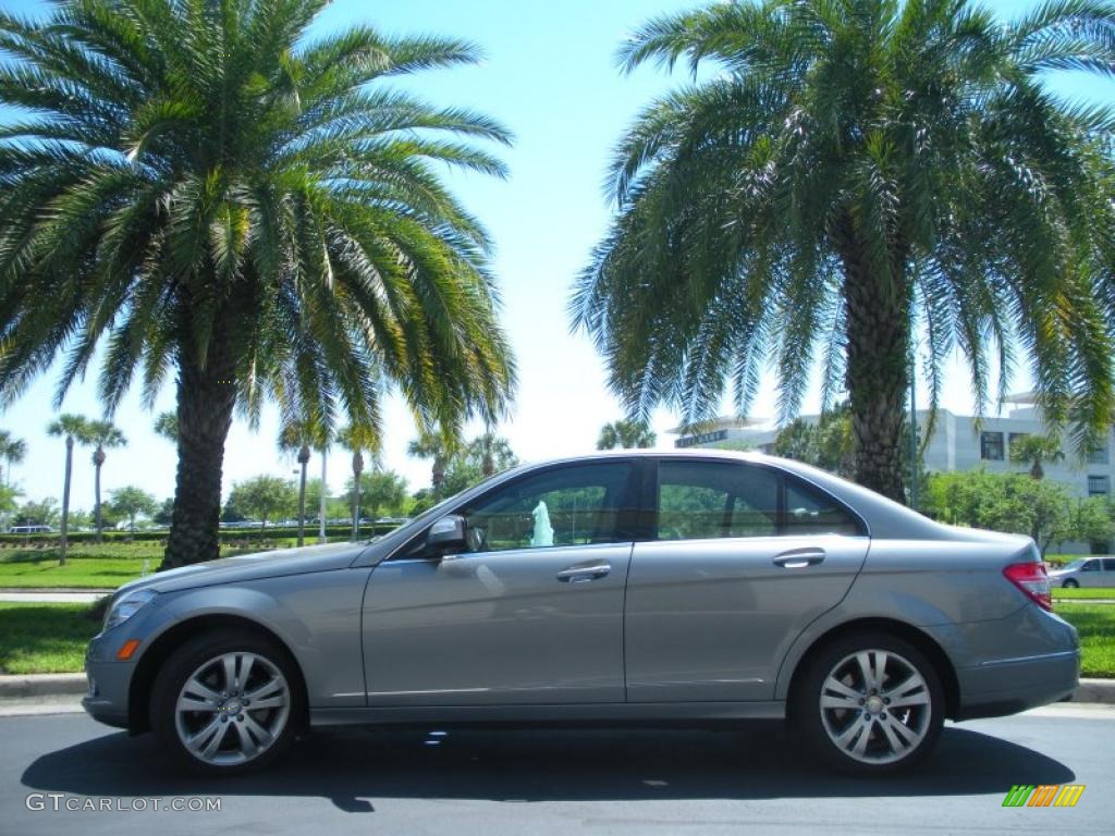 2008 C 300 Luxury - Palladium Silver Metallic / Black photo #1