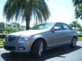 2008 Palladium Silver Metallic Mercedes-Benz C 300 Luxury  photo #2