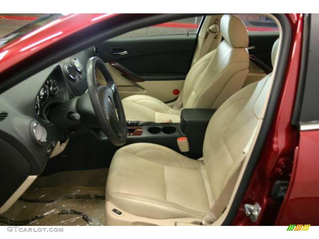 Light Taupe Interior 2008 Pontiac G6 GT Sedan Photo #47241983
