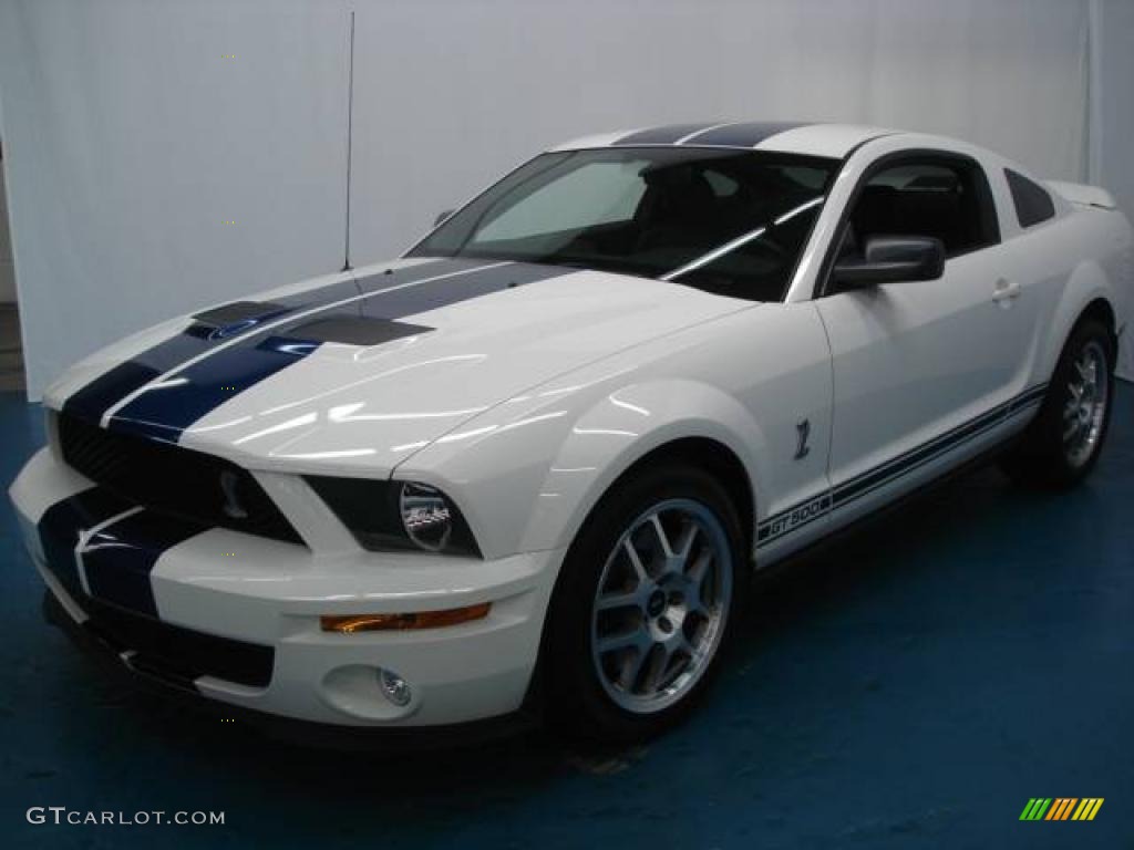 2007 Mustang Shelby GT500 Coupe - Performance White / Black Leather photo #1
