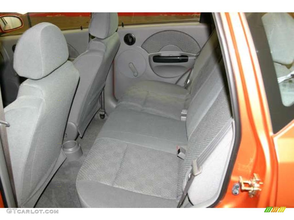Gray Interior 2005 Chevrolet Aveo LS Hatchback Photo #47242724