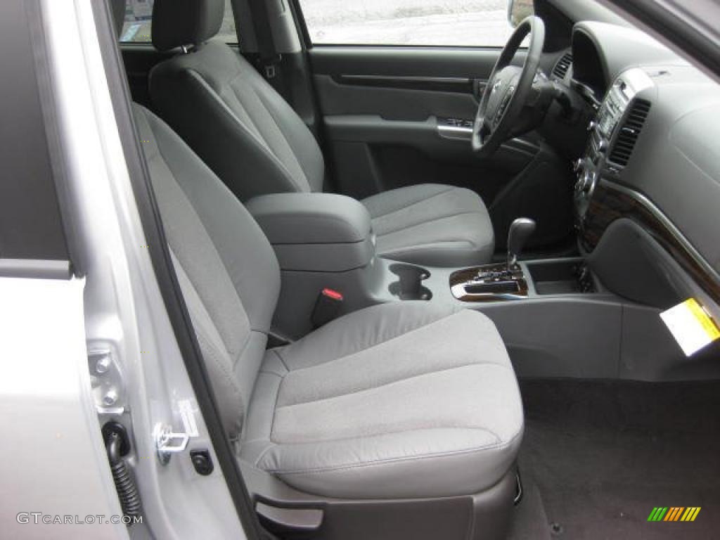Gray Interior 2011 Hyundai Santa Fe SE AWD Photo #47243045