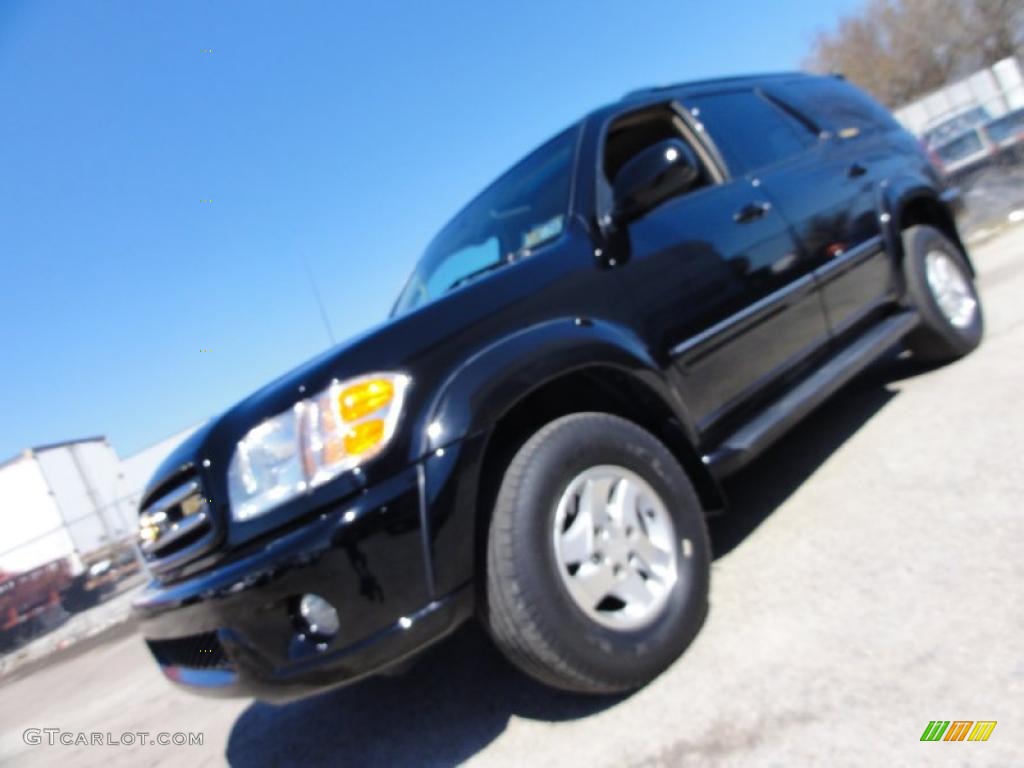 2001 Sequoia Limited 4x4 - Black / Oak photo #1