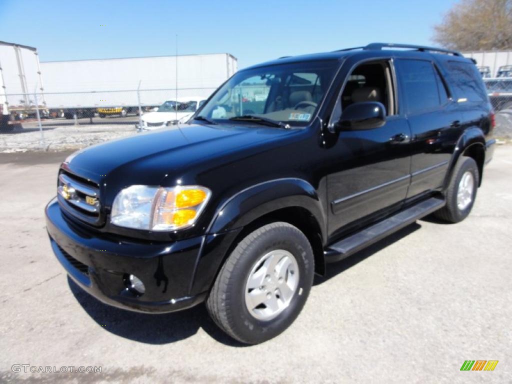 Black 2001 Toyota Sequoia Limited 4x4 Exterior Photo #47243462